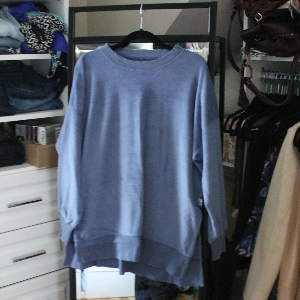 Aerie Blue Oversized Desert Sweatshirt, Sz. M